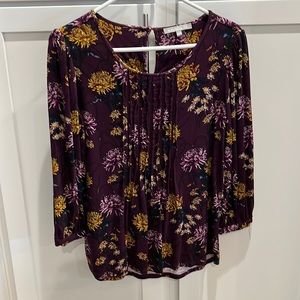 Purple floral top